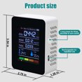 thumbnail image 3 of Inerposs 5 in 1 Indoor Air Quality Monitor, HCHO TVOC Tester, Temperature and Humidity Detector, Rechargeable LED Display, Home Health Monitor, 3 of 9