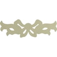 thumbnail image 4 of Ekena Millwork 9 1/4"W x 3"H x 3/4"P Versailles Small Ribbon with Bow Center Onlay, 4 of 6