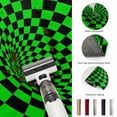 thumbnail image 5 of 2'x6' Rug Runners for Hallways Kitchen, Green Black Checkered Non Slip Entryway Beside Floor Carpet Runner, Modern Abstract Art Washable Laundry Room Bedroom Throw Rugs Mat for Family Pet, 5 of 8