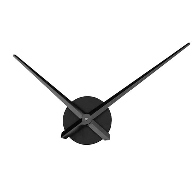 Inteprter Mecanismo de reloj de pared DIY reemplazo modificado alimentado por ajustable analógico funcionamiento silencioso mecanismos Decoración del hogar Negro Grande