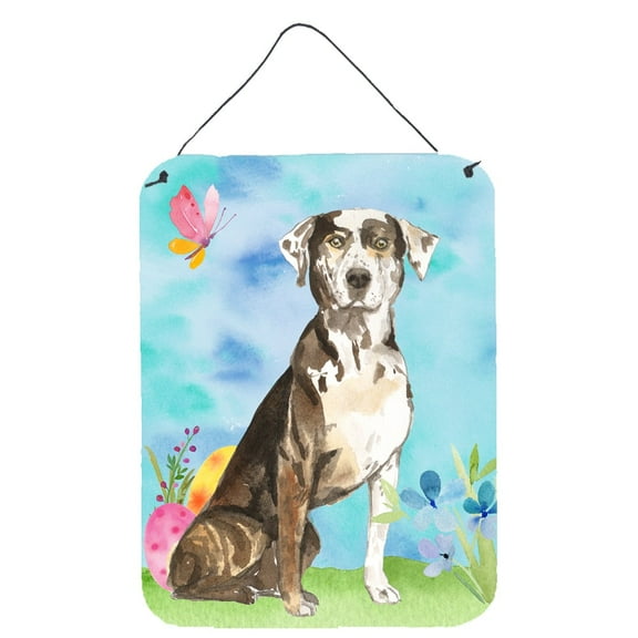 Easter Eggs Catahoula Leopard Dog Wall or Door Hanging Prints