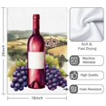 thumbnail image 3 of 2 Pcs Funny Kitchen Towels,Wine with Grapes Microfiber Dish Towels,Kitchen Tea Towels,Kitchen Towel Set (18" X 26"), 3 of 3
