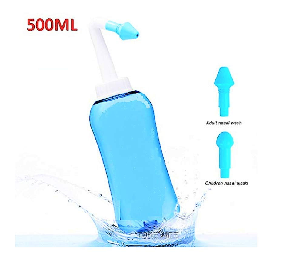 Nose Wash System Sinus & Allergies Relief Nasal Pressure Rinse Neti pot 500 ml