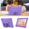 thumbnail image 6 of for Amazon Kindle Fire HD8 / HD8 Plus 2024/2022/2020 Case for Kids with 90° Rotatable Folding Butterfly Stand Shoulder Strap Cover Heavy Duty Protection for HD8 / HD8 Plus 2024/2022/2020, Lightpurple, 6 of 6