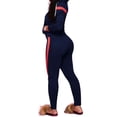 thumbnail image 2 of MintLimit Women's Tracksuits Set Two Piece Casual Striped Long Sleeve Zip Up Hooded Coat and Jogging Pants with Pockets Sports Sweatsuits, 2 of 3