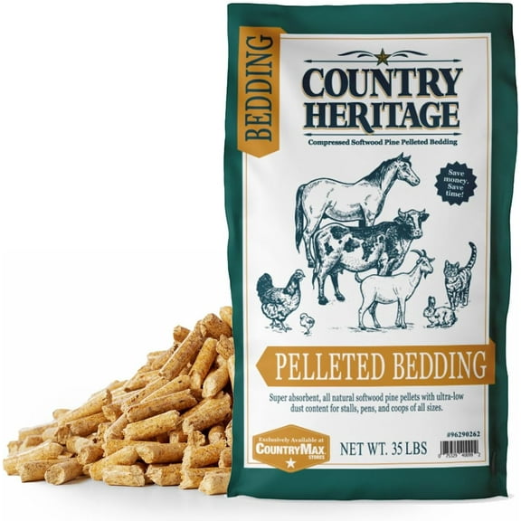Premium Low Dust Pelleted Bedding Super Absorbent All Natural Softwood Pine Pellets 35 lbs.