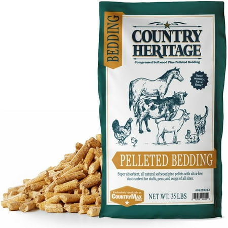 Premium Low Dust Pelleted Bedding Super Absorbent All Natural Softwood Pine Pellets 35 lbs.