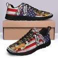 thumbnail image 4 of Firefighter Fueled By Fire Driven By Courage Running Shoes Sneakers Mesh Black Size 3.5, 4 of 5