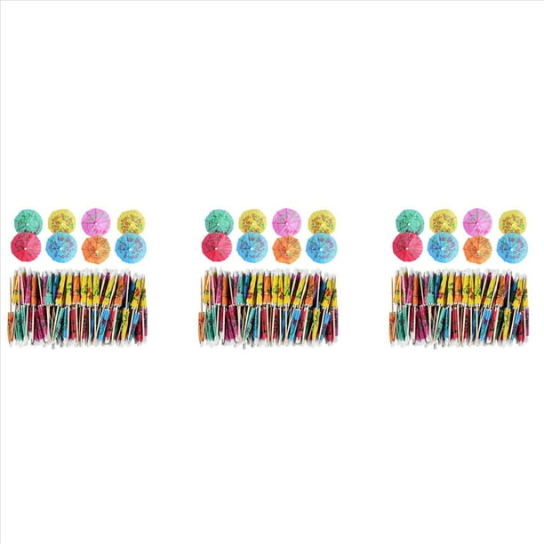 Paraguas de CóCtel de 432 Piezas para Bebida Y Comida, Palillos de Dientes Decorativos para Fiesta, Hotel, Restaurante, Bar, Fiesta Hawaiana