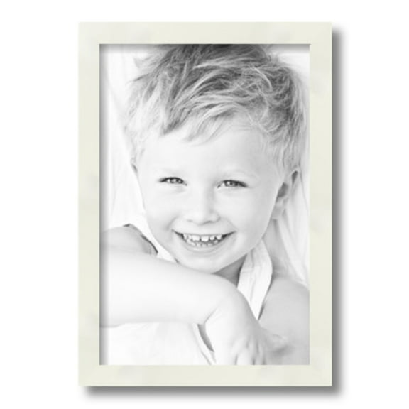 ArtToFrames 10" x 15" White Picture Frame, 10x15 inch White Wood Poster Frame (WOM-5140)