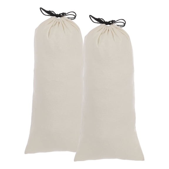 Uxcell 2 Pack Dust Bags for Handbags, 7.9x17.8" Cotton Drawstring Storage Pouch Bag Dust Cover Storage Bags for Purses Shoes Boots Daily Travel Storage, Beige