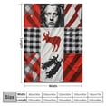 thumbnail image 4 of ARISTURING  Christmas Throw Blanket, Patchwork Bear Deer Elk Moose Hunting Lodge Cabin Red and Black Buffalo Plaid Blanket, Cozy Soft Lightweight Fuzzy Flannel Blanket for Couch,, 4 of 6