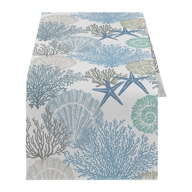 summer tablecloth square tablecloth Coastal Beach Tablecloth - Sea Animals Summer Theme for Home Decor, Ocean Home Decor for Table Dining Room Kitchen