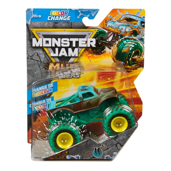 Monster Jam Mud Blasters Whiplash Color Change Monster Jam Truck 1:64 Die Cast Vehicle