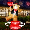 thumbnail image 3 of Oso giratorio B&D de Valentine Inflatables de 6 pies con LED para exteriores, 3 of 9