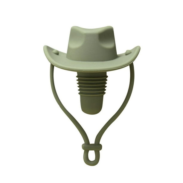TQEHS Tapón de silicona para vino, con forma de sombrero de vaquero occidental, a prueba de fugas, para botellas de vinoÐσ F8R1