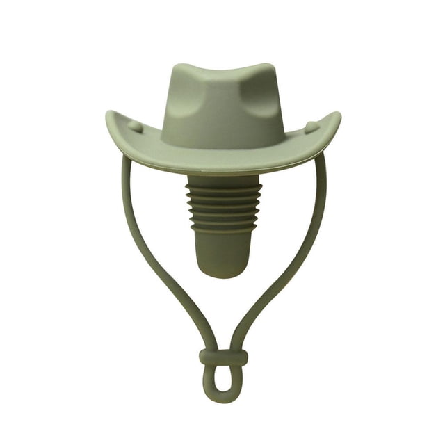 LUVCLS Tapón para botella de vino con forma de sombrero de vaquero, reutilizable, para guardar cerveza, champán, vino, bebidas, sello a prueba de fugas, divertidos tapones, bonitos adornos para bote