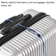 thumbnail image 5 of Uxcell Security Cable Coated Luggage Lock Wire Rope with Loop Clear Blue 6.5ft, 5 of 5