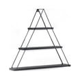 thumbnail image 2 of Velar Home Wall Mounted Wooden Shelf - Moset 3-Tier Triangle Floating Shelves - Wood Wall Storage Shelves for Kitchen, Bathroom, Living Room and Bedroom - Wooden Display Shelves - Black, 2 of 4