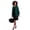 Emerald Green, variant on Women's Plus Size Right Fit  Curvy Collarless Blazer