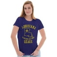 thumbnail image 3 of Louisiana is Calling Funny Creole Pun Womens Slim Fit Graphic Tee Brisco Brands S, 3 of 5