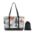 thumbnail image 7 of FORMRS Laptop Tote Bag for Women with 15.6" Computer Compartments Handbag, Gray Snow Houses, 7 of 7