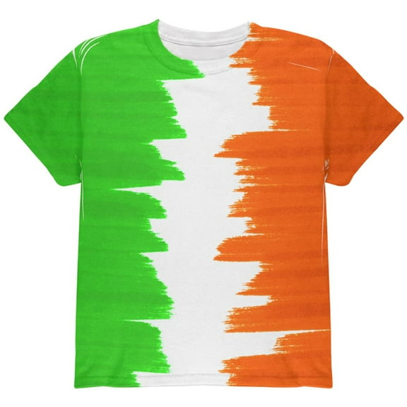 St Patrick's Day Color Me Irish All Over Youth T Shirt Multi YSM