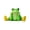 A, variant on mdesiwst Sitting Frog Statue Resin Frog Stretching His Legs Ornament Garden Frog Figurine for Outdoor Indoor Plant Pot Desk Shelf Decoration