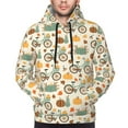 thumbnail image 4 of Hoodies for Men - Bicycle And Pumpkins Long Sleeve Comfrt Men'S Fashion Hoodies & Sweatshirts, Sweatshirts for Men Hoodies Pullover Clothing Clothes with Pouch, 4 of 7