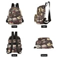thumbnail image 4 of FORMRS Mini Backpack Purse for Women Quilted Travel Daypack Casual Shoulder Bag, Black Chocolate Cakes, 4 of 7