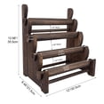 thumbnail image 3 of Brizi Living 4 Tier Wooden Bracelet Holder, Jewelry Holder Stand(Brown), 3 of 6