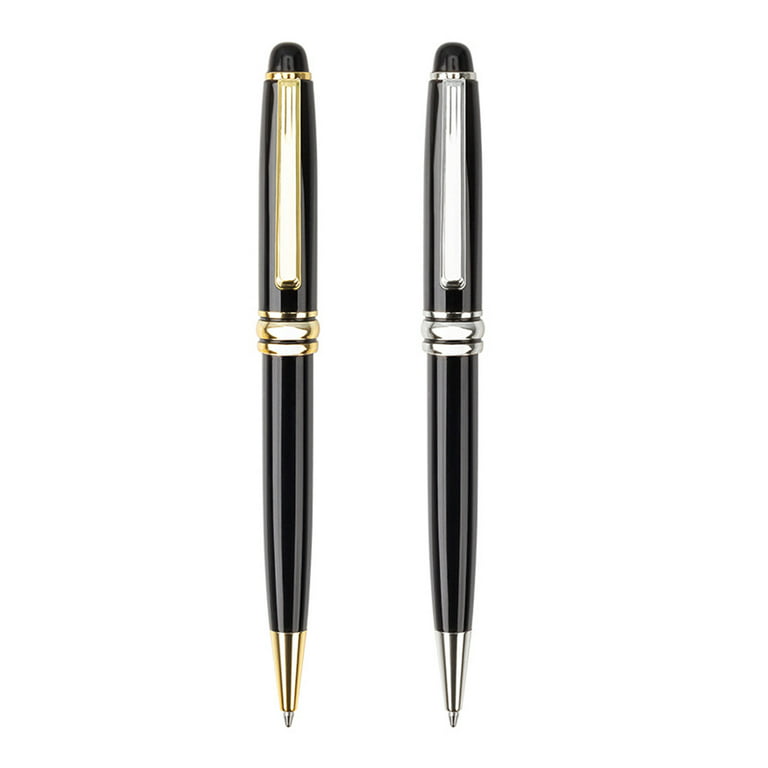 NOLITOY 12pcs Love Metal Pen Business Ink Ballpoint Pens Metal Valentine  Pens Stylus Signature Pens Gold Pens with Gold Ink Gold Point Pen Black Ink
