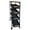 Black, variant on golytefs 4 Tier Metal Organization Trolley with Pull-out Baskets And Wheels Slim Storage Rolling Cart for Home Office Kitchen Bathroom Laundry (White)