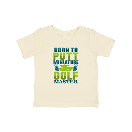 

Inktastic Miniature Golf Master Born to Putt Gift Baby Boy or Baby Girl T-Shirt