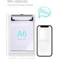 thumbnail image 2 of Mini Clipboards 5 Pack Portable Plastic 4.7x7.3 Inch Receipts Orders Warehouse Office, 2 of 8