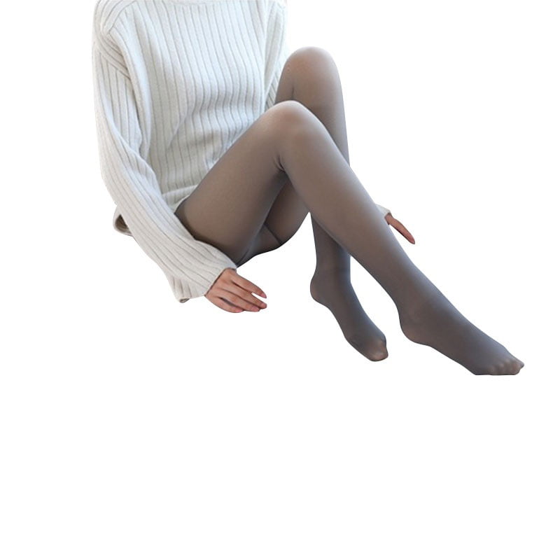 sin costuras sin costuras moldeadas Medias para mujer finas veganas BIBOKAOKE de nailon Perfect Legs Fake Translucent Warm Fleece Tights 
