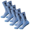 thumbnail image 1 of Calcetines para fútbol SpotSkyblue 4Pares Celeste 6-12.5US TapeDesign Calcetines Tubo Medio Algodón., 1 of 1
