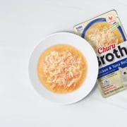 Inaba Churu Broth Lickable Wet Cat Topper, 1.76 oz Pouch, 12 Pouches, Chicken&Seafood Var.