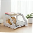thumbnail image 3 of IFANLANDOR Router Wall Mount Bracket White 2-Tier Waterproof Shelf For Router 1Pack, 3 of 8