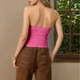 thumbnail image 4 of Landzoo One Women's Spring Sleeveless Solid Crop Top – Slim Fit Midriff Cozy Stylish Basic Tube Tops, 4 of 8