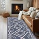 thumbnail image 5 of Alfombra de pasillo bohemia vintage | Antideslizante, lavable y para escaleras y pasillos | Decoración de estilo marroquí | 60 x 180 cm | Poliéster, 5 of 6