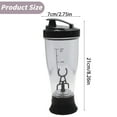 thumbnail image 2 of Water Bottles Glass&Bottle Kitchen cups-1 Automatic Coffee Stirrer Cup Abs(Black, One Size), 2 of 5