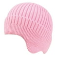 thumbnail image 4 of Nooxsoe Winter Beanie with Earflap Slouchy Warm Hats Winter Beanie Beanies Baggy Hat Soft Warm Knit Cap Winter Outdoor Riding Cap Thickened Cap Casual Cap Women Hats Pink One Size, 4 of 4