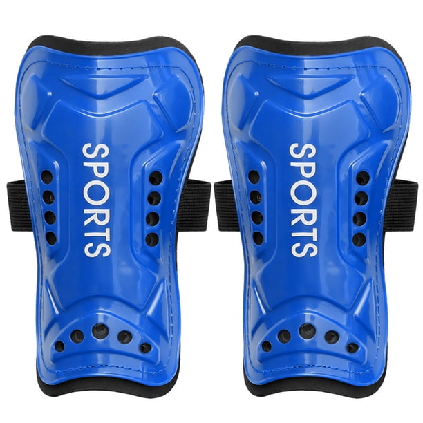 Kuymtek Espinillera Fútbol protector Pierna Entrenamiento Transpirable para Y Adultos (azul 19CM)