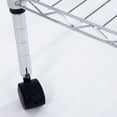thumbnail image 4 of Kitchen Storage Shelf Rolling Cart 5-Layer Iron Kitchen Rack with Wheels Silver, 4 of 7