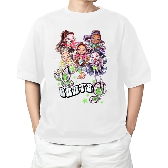 Hot Trending Bratz Pixiez & Butterfliez Vintage Group Shot T-Shirt S-5Xl Birthday Gifts; For Men & Women