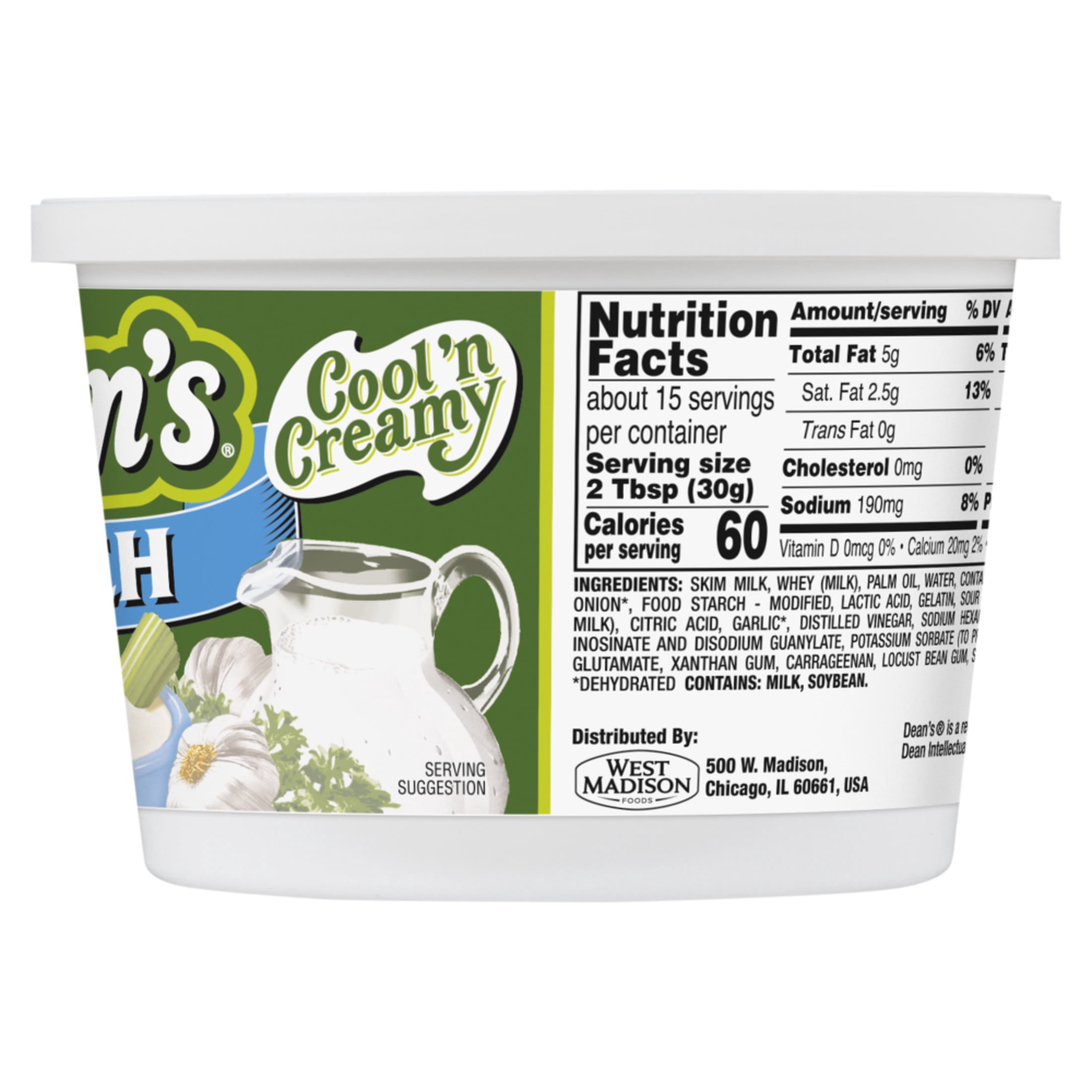 Dean's® Ranch Dip 16 oz, Refrigerated Dairy Dip