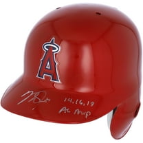 Mike Trout Los Angeles Angels Autographed Replica Batting Helmet with "14, 16, 19 MVP" Inscription - Fanatics Authentic Certified