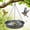 Dark Grey, variant on For Outdoors Garden Patio Decoration – Hanging Bird Bath and Hanging Bird Feeder, Wildlife Feeder Plate Water Bowl, Garden Birdbath Tray