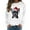 White, variant on Fiaer Crew Neck Women Christmas Sweatshirts Long Sleeve Fog Printed Tops Plus Size Casual Fashion Fall Cozy Pullover White XL